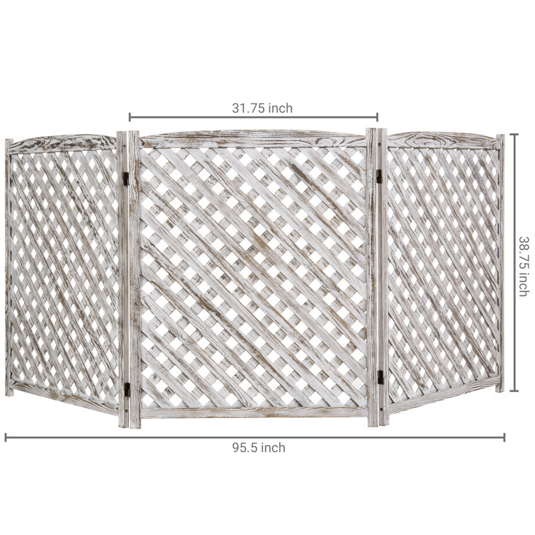 Plant Support Structures Trellises Patio, Lawn & Garden MyGift 3Panel